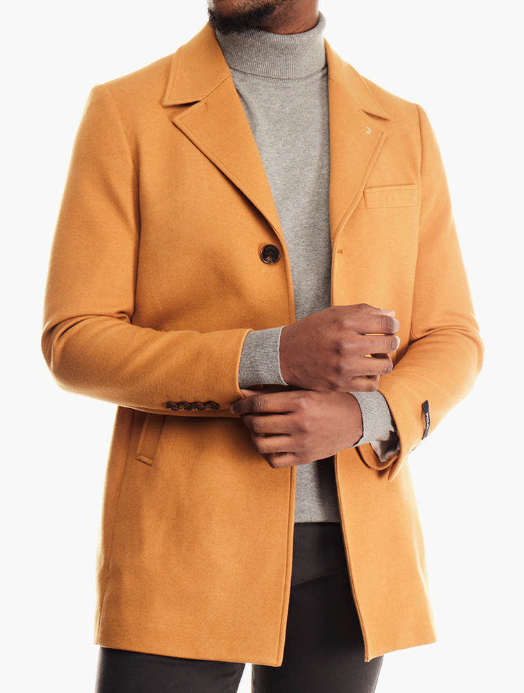 MyRunway | Shop Polo Camel Melton Coat for Men from MyRunway.co.za